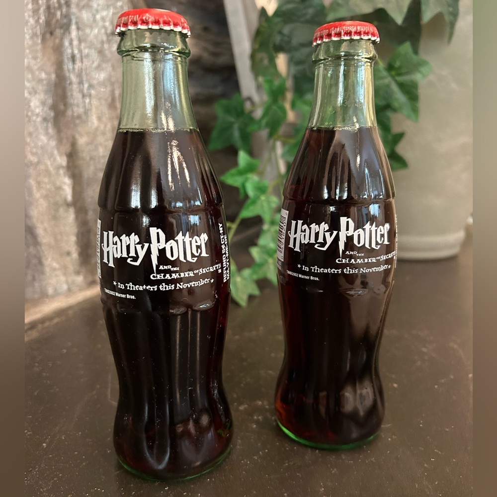 Harry Potter coke glass bottles